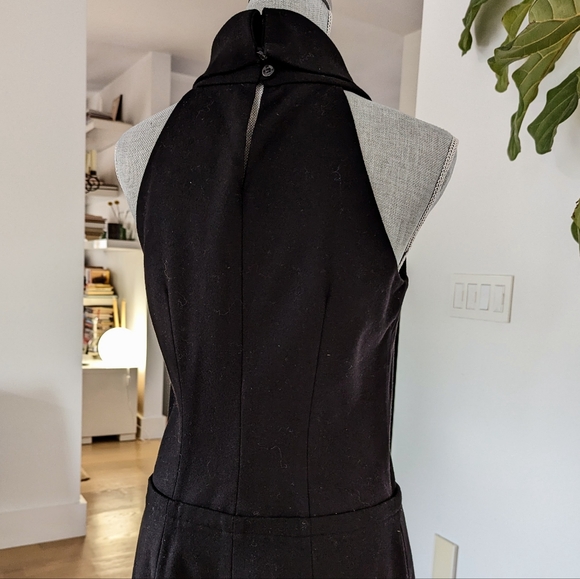 Club Monaco Black Wool Sleeveless Turtleneck Dress - Picture 7 of 8